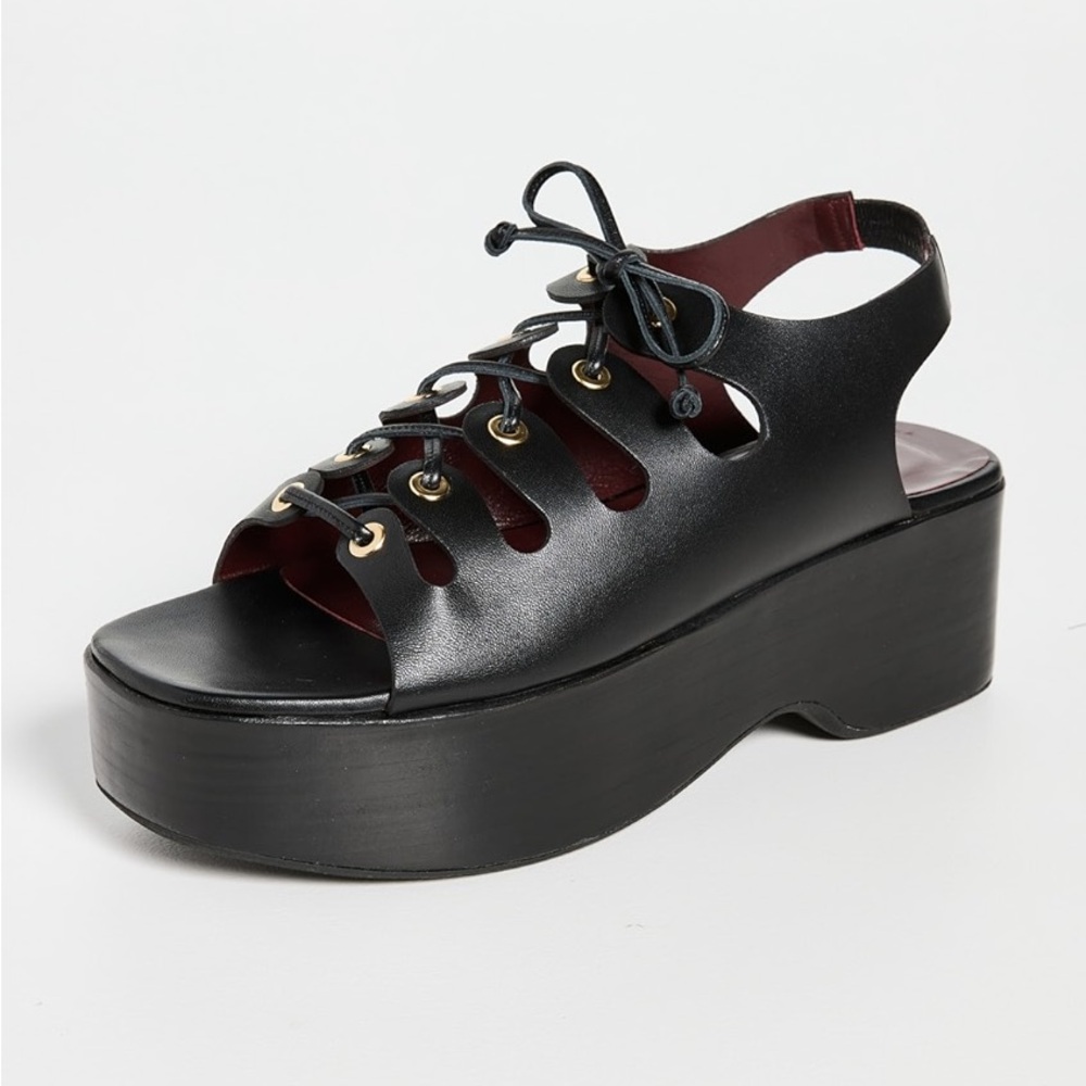 STAUD QUINN PLATFORM SANDALS